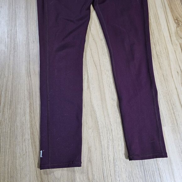 Vuori Cerise Pace High Rise Athletic Leggings Womens Medium Burgundy Purple - Picture 3 of 10